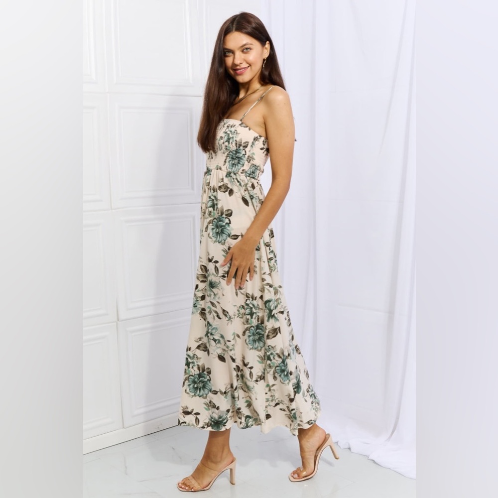 Floral Dreams Smocked Maxi Dress - Picture 3 of 6